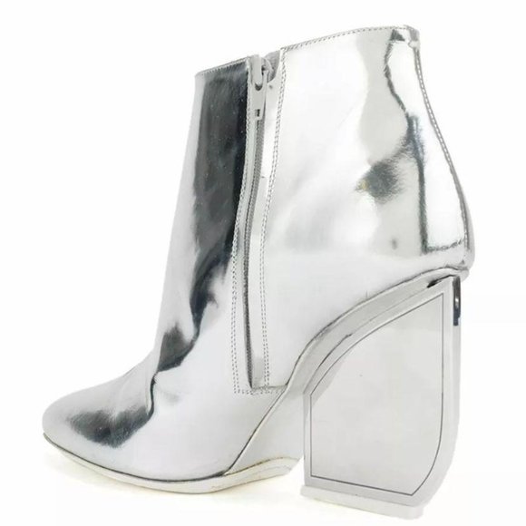 Maison Margiela Silver Italy Mirror Ankle Booties - Picture 2 of 16